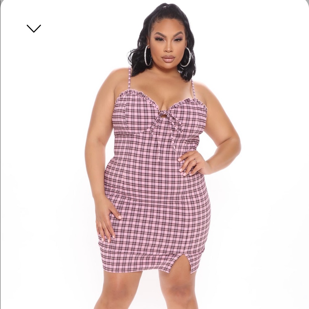 Cute plaid mini dress